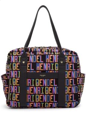 henri bendel x Steven Wilson extra large logo tote Weekend Tote